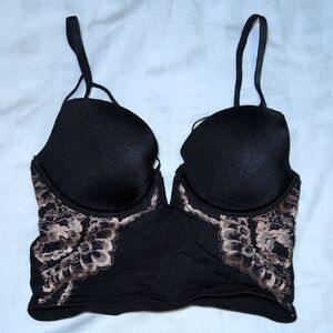⚡3/40$⚡ La SENZA Black and Cream Lace Bustier